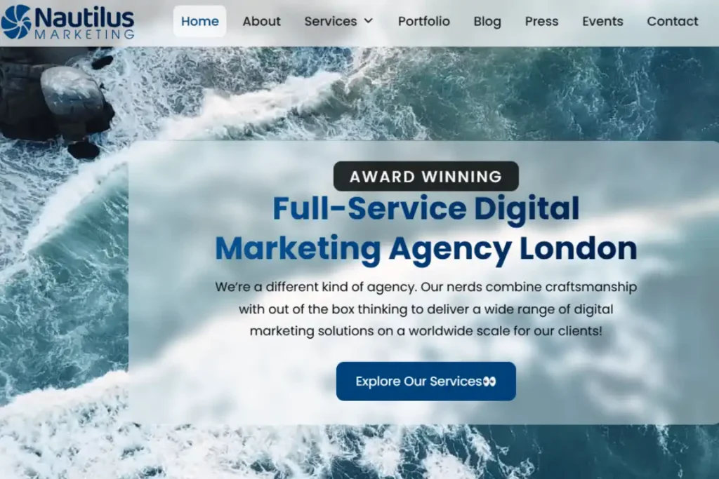 7 Best LinkedIn Ghostwriting Agencies for B2B Founders 16 nautilus-marketing-website-screenshot